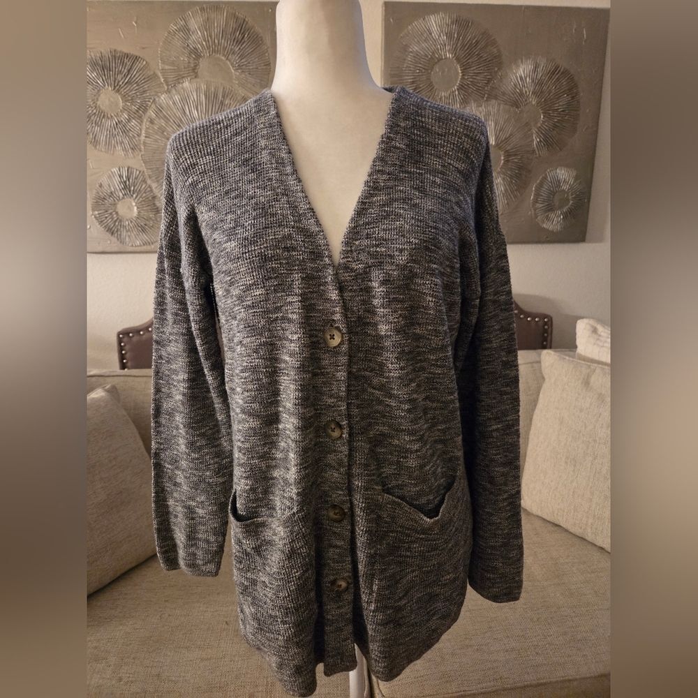 ✨MADEWELL✨ 'Alton' Mid-length Cardigan Sweater - [XS, Gray] - Picture 5 of 12